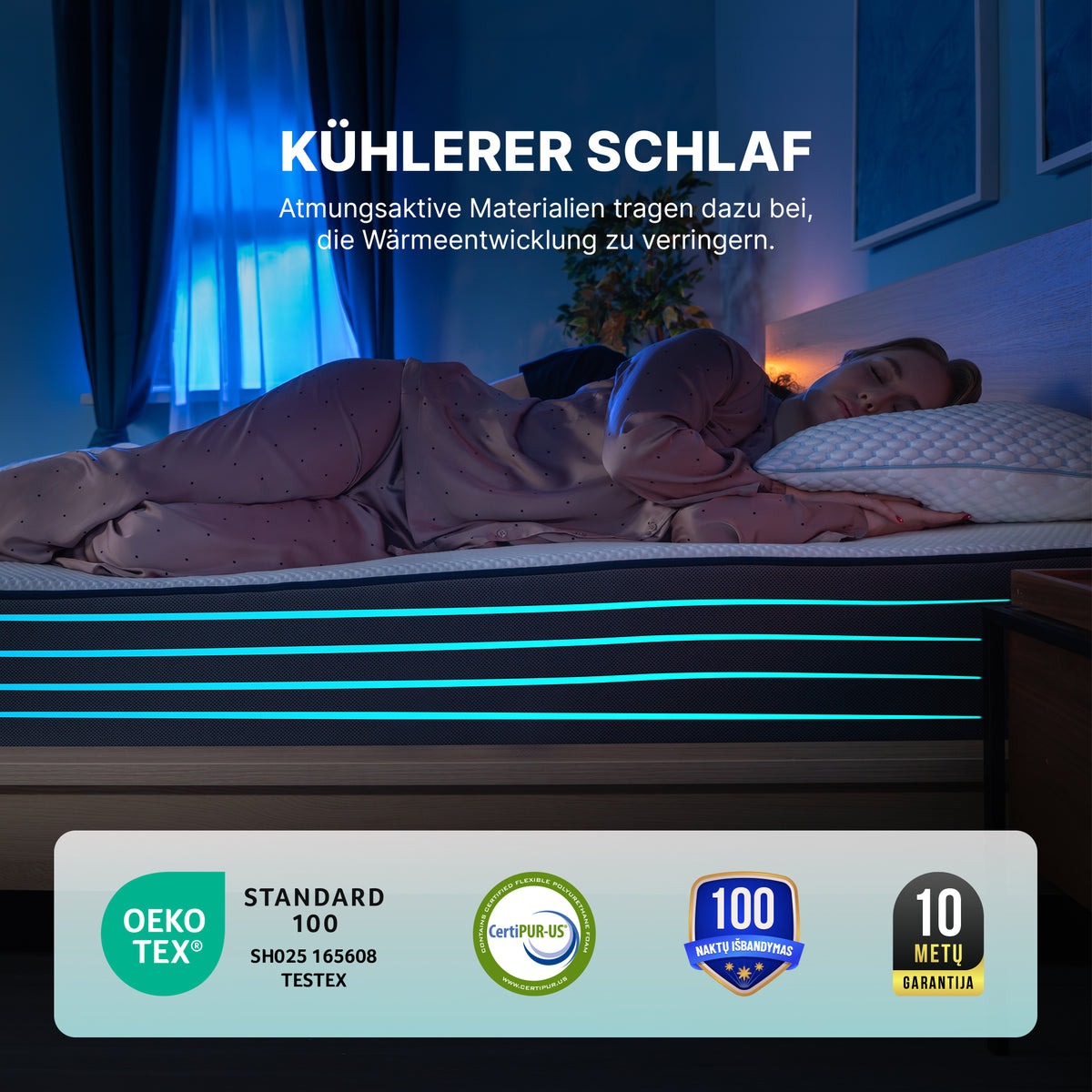 Premium 7-zone comfort mattress